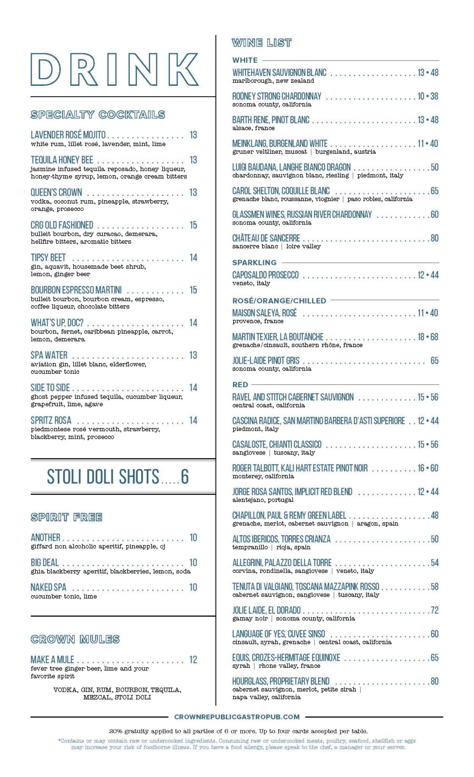 Crown Republic Gastopub – Page 2 – Rustic small plates, inventive